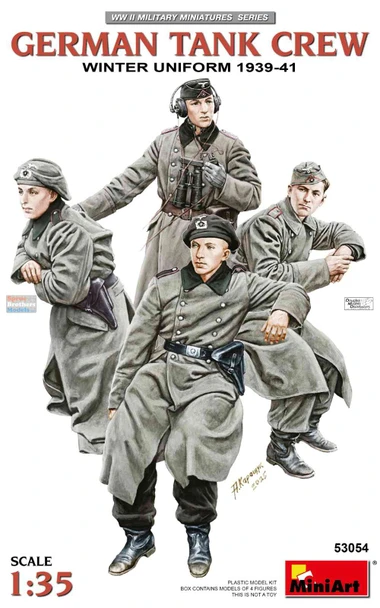 MIA53054 1:35 MiniArt German Tank Crew Winter Uniform 1939-41 Figure Set