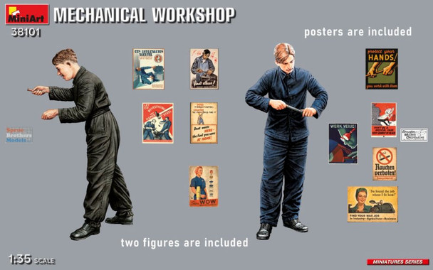 MIA38101 1:35 Miniart Mechanical Workshop
