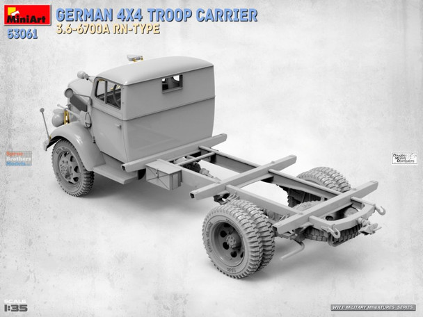 MIA53061 1:35 Miniart German 4x4 Troop Carrier 3.6-6700A RN-Type