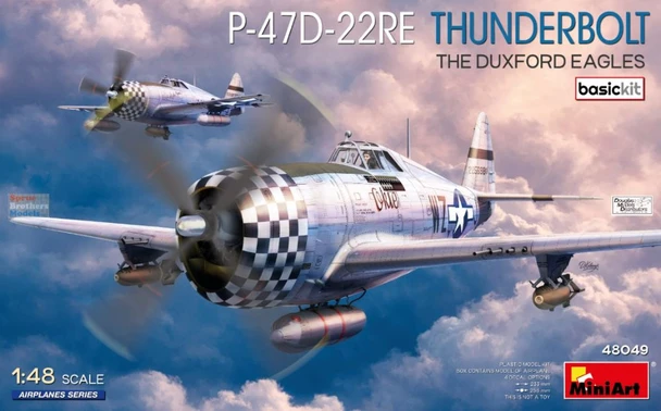 MIA48049 1:48 Miniart P-47D-22RE Thunderbolt 'The Duxford Eagles' [Basic Kit]