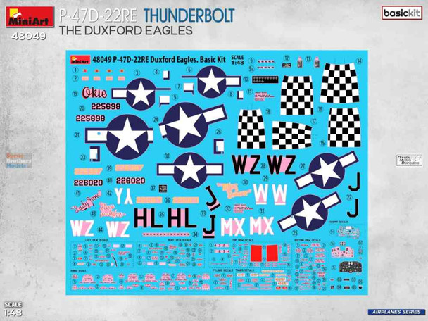MIA48049 1:48 Miniart P-47D-22RE Thunderbolt 'The Duxford Eagles' [Basic Kit]