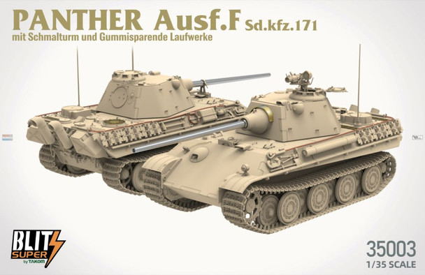 TAK35003 1:35 SuperBlitz by Takom - Panther Ausf.F mit Schmalturm und Gummisparende Laufwerke