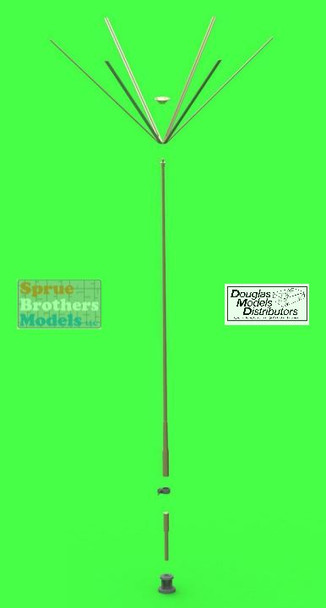 MASGM16013 1:16 Master Model - German WW2 1.8M Star Antenna (for Command Tanks)