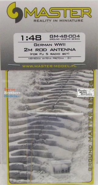 MASGM48004 1:48 Master Model - German WW2 2m Rod Antenna (for FU 5 Radio Set)