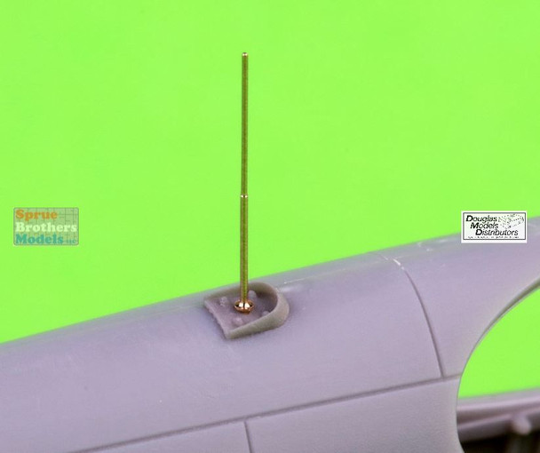 MASAM72179 1:72 Master Model Whip Antenna for P-51 Mustang with Malcolm Hood Canopy