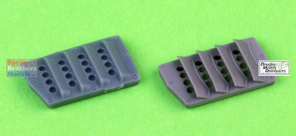 MASAM32147 1:32 Master Model P-51 Mustang Carburator Air Filter Cover RAF Louvered Type Ver B (EDU kit)