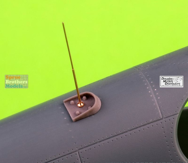 MASAM32148 1:32 Master Model Whip Antenna for P-51 Mustang with Malcolm Hood Canopy