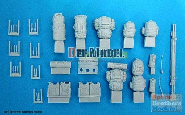 DEFDM35008 1:35 DEF Model US Humvee Stowage + MT Tire Set #DM35008