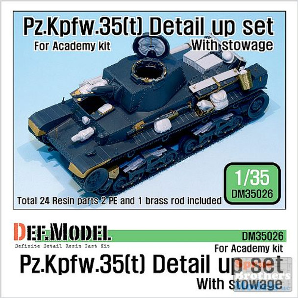 DEFDM35026 1:35 DEF Model Pz.Kpfw.35(t)  Detail Up Set with Stowage (ACA kit)