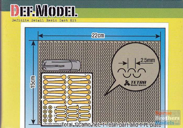 DEFDM35069 1:35 DEF Model Modern Camouflage Nets with PE Net Support Set (Tan)