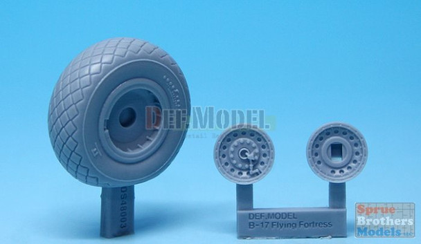 DEFDS48003 1:48 DEF Model B-17 Flying Fortress Saggedf Wheel Set #1 (REV kit)