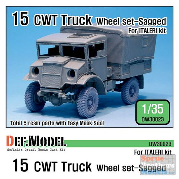 DEFDW30023 1:35 DEF Model 15 CWT Truck Sagged Wheel Set (ITA kit)