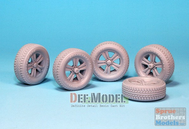 DEFDW35021 1:35 DEF Model Technical Pick Up Truck Sagged Wheel Set (MNG kit) #DW35021