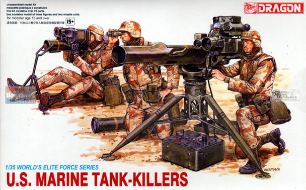 DML3012 1:35 Dragon Modern US Marines Tank Killers Figures Set