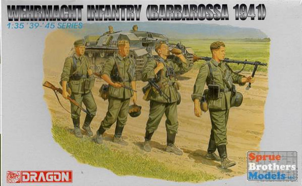 DML6105 1:35 Dragon Wehrmacht Infantry Barbarossa 1941 Figure Set