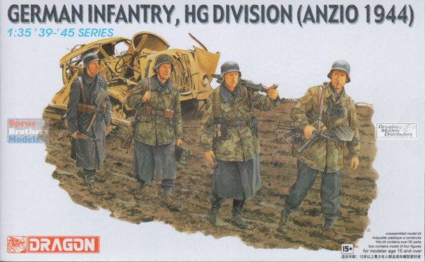 DML6158 1:35 Dragon Infantry, HG Division, Anzio 1944 Figure Set