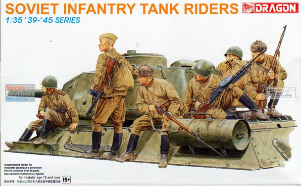 DML6197 1:35 Dragon Soviet Infantry Tank Riders Figure Set