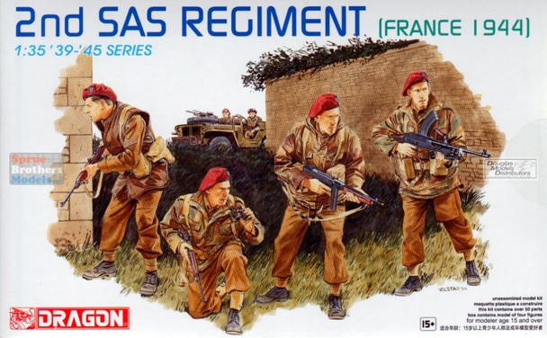 DML6199 1:35 Dragon 2nd SAS Regiment France 1944 Figure Set