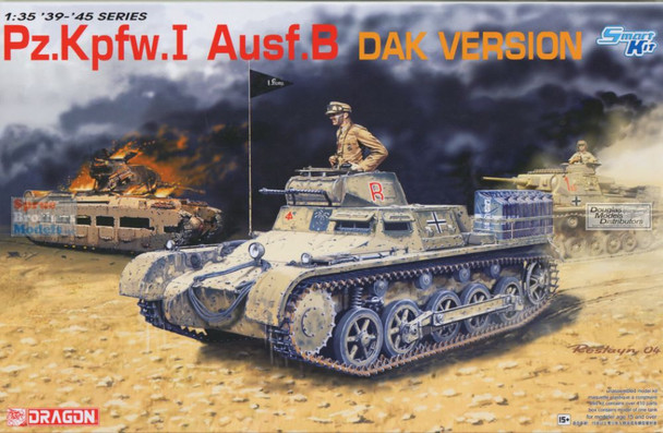 DML6207 1:35 Dragon Panzer Pz.Kpfw.I Ausf.B DAK Version
