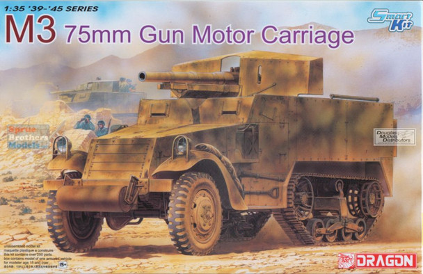 DML6467 1:35 Dragon M3 75mm Gun Motor Carriage ~ Smart Kit