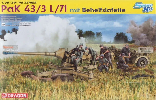 DML6522 1:35 Dragon PaK 43/3 L/71 mit Behelfslafette