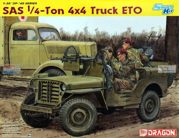DML6725 1:35 Dragon SAS 1/4 Ton 4x4 Truck ETO - Smart Kit