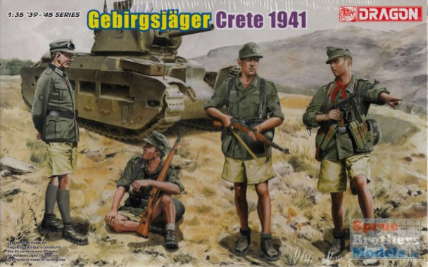 DML6742 1:35 Dragon Gebirgsjagers Crete 1941 (4 Figures Set)