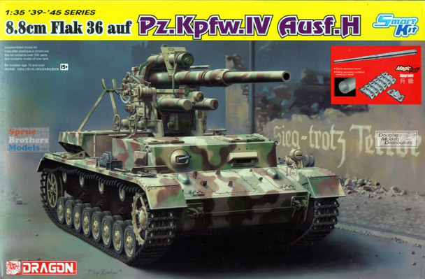 DML6829 1:35 Dragon 88mm FlaK 36 auf Pz.Kpfw.IV Ausf.H (Smart Kit)