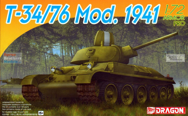 DML7259 1:72 Dragon T-34/76 Mod 1941
