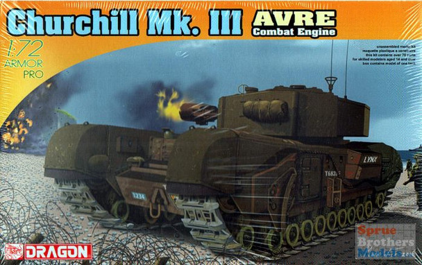 DML7327 1:72 Dragon Churchill Mk III AVRE Combat Engine