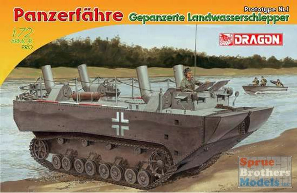 DML7489 1:72 Dragon Panzerfahre Gepanzerte Landwasserschlepper Prototype Nr 1