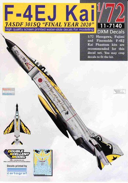DXM11-7140 1:72 DXM Decals F-4EJ Kai Phantom II JASDF 301SQ Final Year 2020