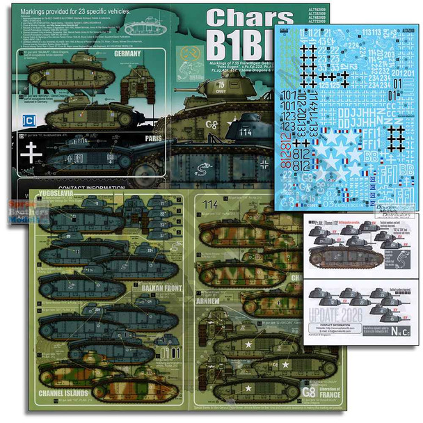 ECH352009 1:35 Echelon Decals - Char B1bis
