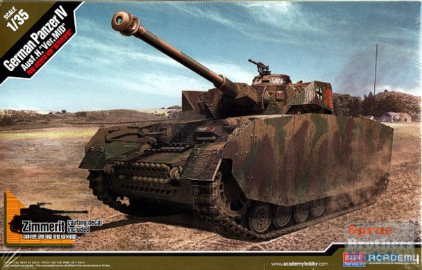 ACA13516 1:35 Academy German Panzer IV Ausf.H Ver.MID