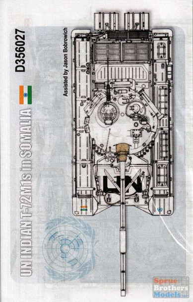 ECH356027 1:35 Echelon UN Indian T-72M1s in Somolia