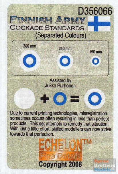 ECH356066 1:35 Echelon Finnish Army Cockade Standards