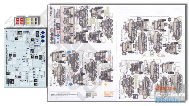 ECH356127 1:35 Echelon British Vickers Light Tank Mk VIB Pt 2 #356127