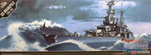 ACA14107 1:350 Academy USS Indianapolis CA-35 - Sprue Brothers