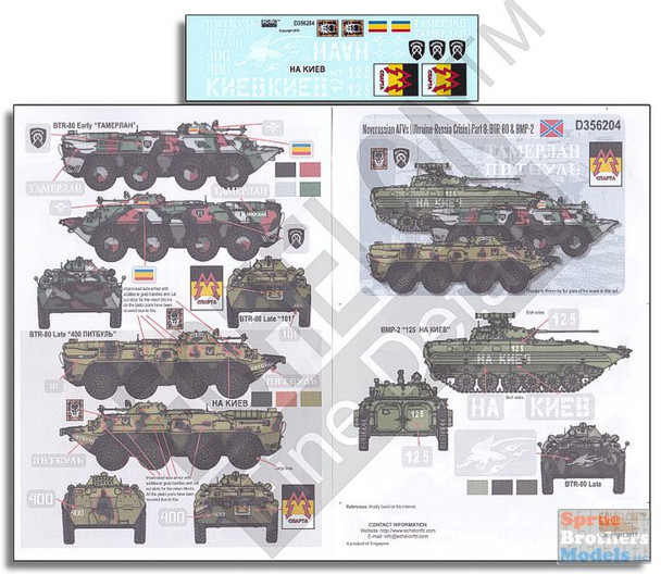 ECH356204 1:35 Echelon Novorossian AFVs (Ukraine - Russia Crisis) Pt 8: BTR-80 & BMP-2