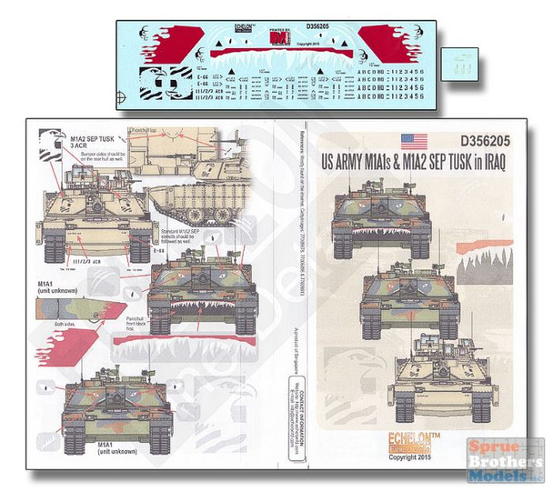 ECH356205 1:35 Echelon US Army M1A1s & M1A2 SEP TUSK in Iraq