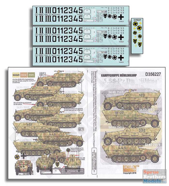 ECH356227 1:35 Echelon 5.SS-pz.Div Wiking Sd.Kfz.251 Ausf D Generics