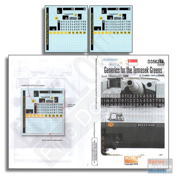 ECH356251 1:35 Echelon Decals - Generics for Temasek Greens