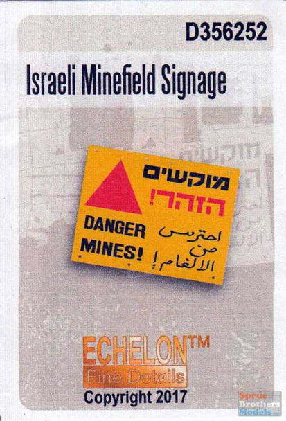 ECH356252 1:35 Echelon Israeli Minefield Signage