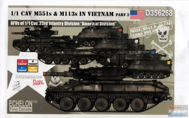 ECH356268 1:35 Echelon 1/1 CAV M551s Sheridans & M113s in Vietnam Part 2