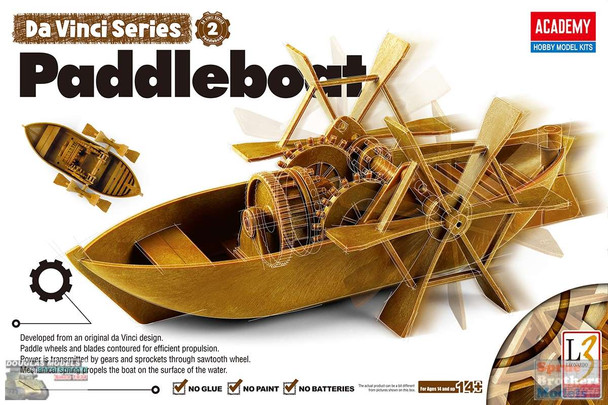 ACA18130 Academy Da Vinci Series:  Paddleboat