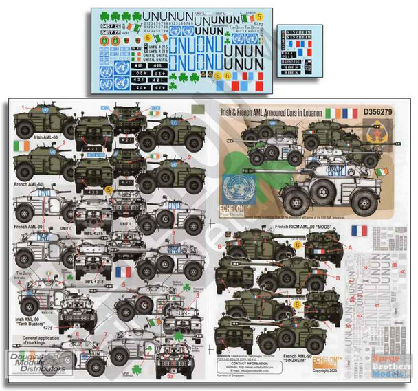 ECH356279 1:35 Echelon Irish & French AML Armoured Cars in Cyprus & Lebanon