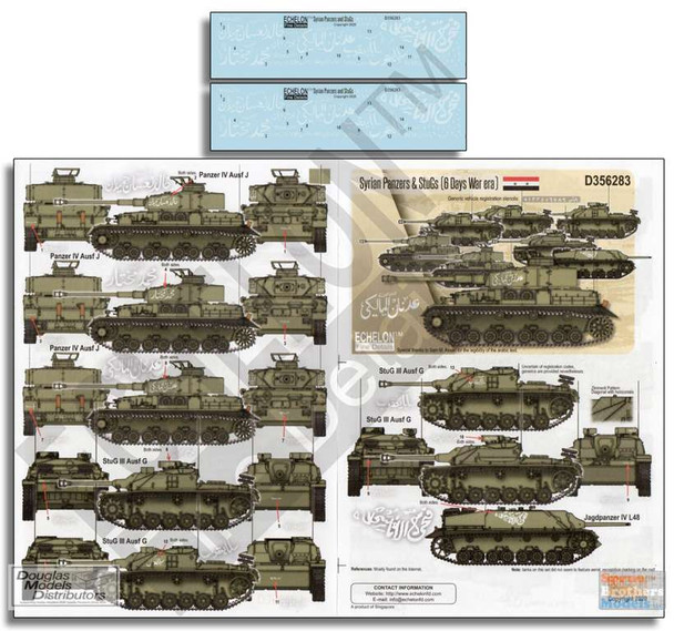 ECH356283 1:35 Echelon Syrian Panzers & StuGs (6 Days War era)