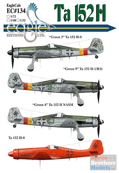 ECL32134 1:32 Eagle Editions Ta 152H JG301 #32134