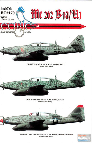 ECL32170 1:32 Eagle Editions Me 262B-1a/U1
