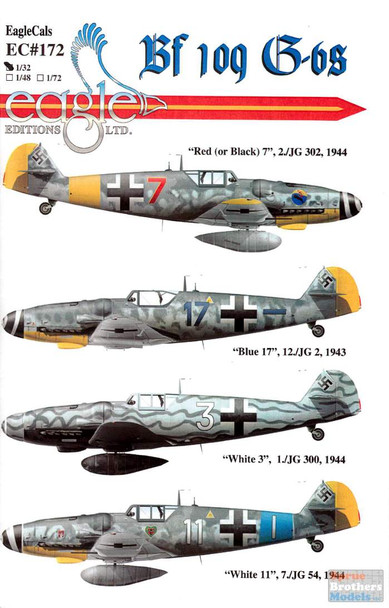 ECL32172 1:32 Eagle Editions Bf 109G-6's